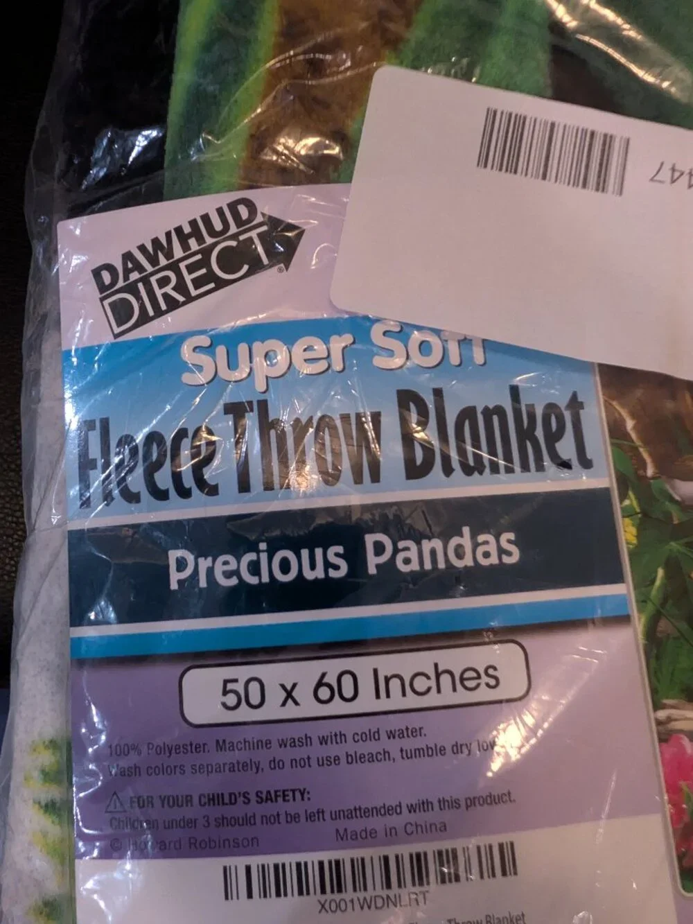 Dawhud Direct Precious Pandas - Plush Blanket for Bed, 50 x 60 Inches